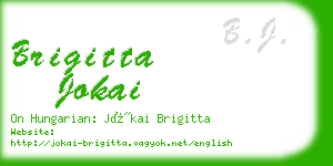 brigitta jokai business card